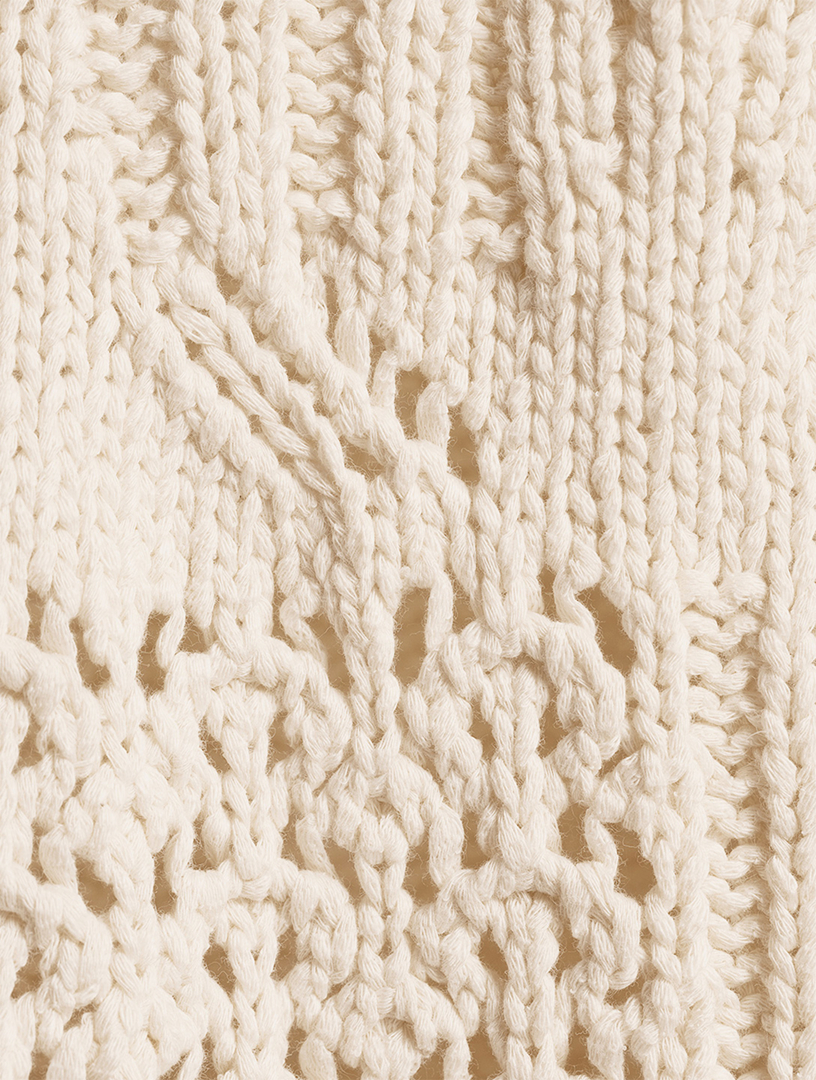 ACNE STUDIOS Crochet Mini Dress Women's White