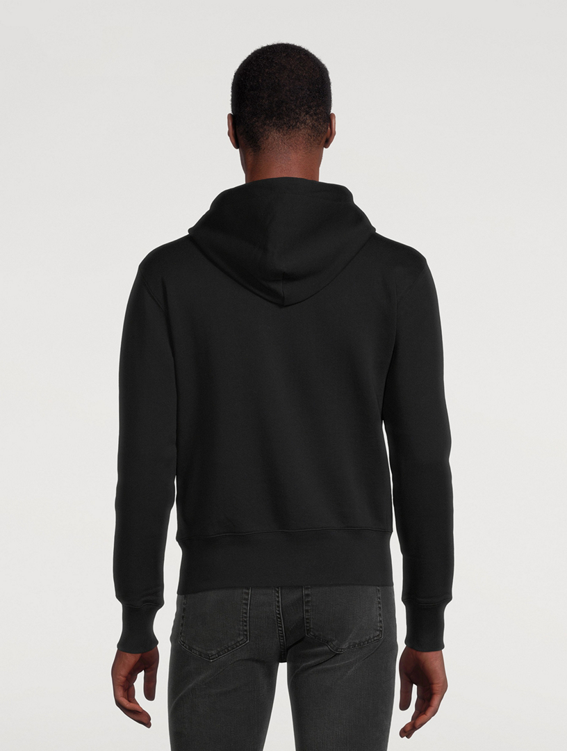 ACNE STUDIOS Fleece Hoodie With Face Patch | Holt Renfrew Canada