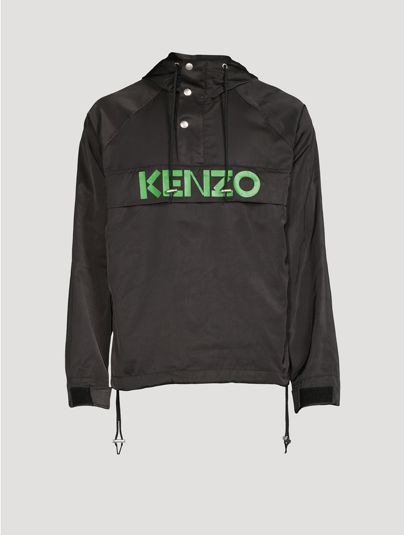 KENZO Logo Anorak Jacket Mens Black