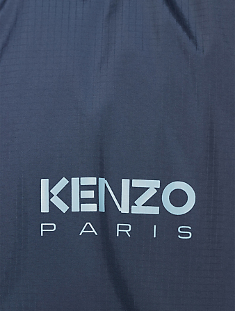 KENZO Veste coupe-vent deux tons à logo Hommes Bleu