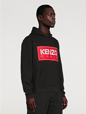 KENZO Pull à capuche avec logo Hommes Noir