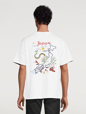KENZO Tee-shirt France-Japon réversible surdimensionné Hommes Noir