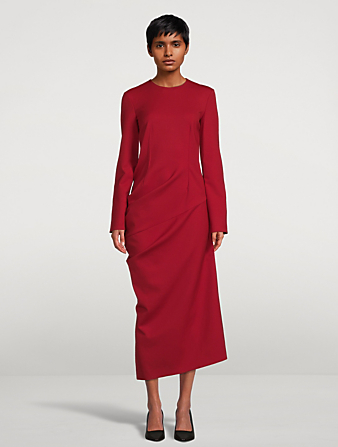 THE ROW Robe Lucienne drapée Femmes Rouge