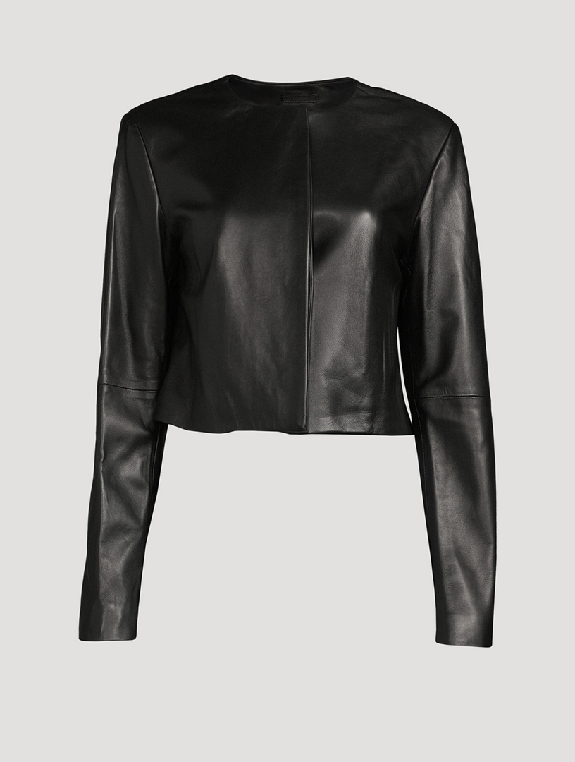 LOULOU STUDIO Bor Leather Jacket Women's Black