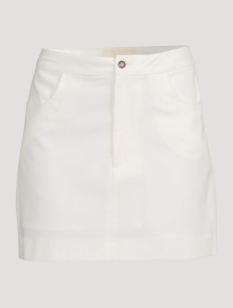 LOULOU STUDIO Hornby Mini Skirt Women's White