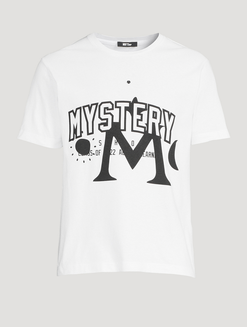 MSFTS Tee-shirt graphique Mystery School Hommes Blanc