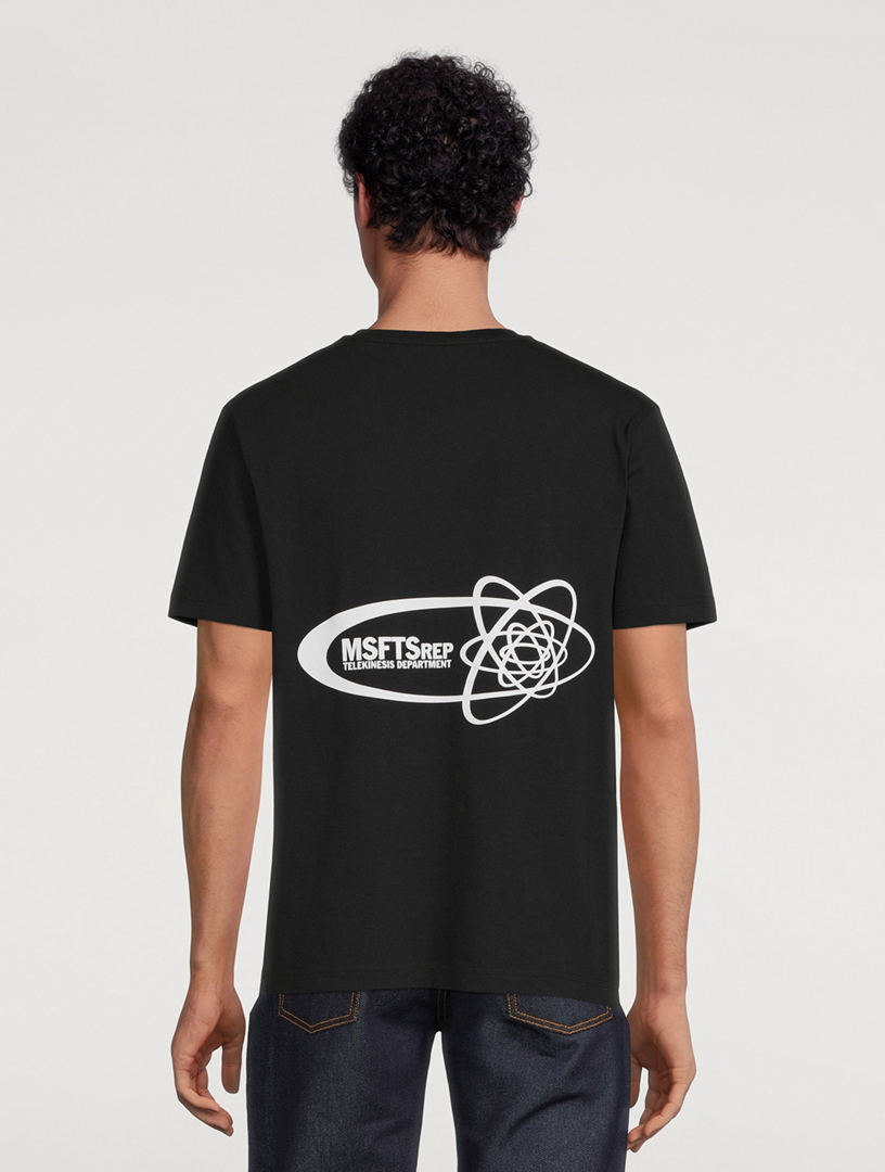 MSFTS Tee-shirt graphique Telekinesis Hommes Noir