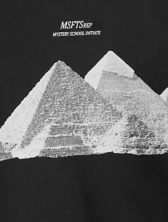 MSFTS Tee-shirt graphique Mystery School Hommes Noir