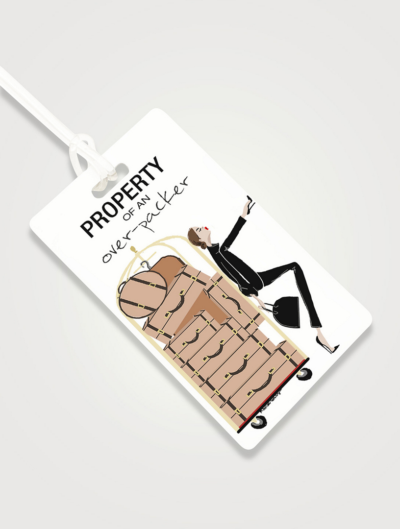 EIGHTY SEVENTH ST. Property Of An Over-Packer Luggage Tag  Multi
