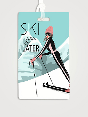 Étiquette de bagages Ski You Later