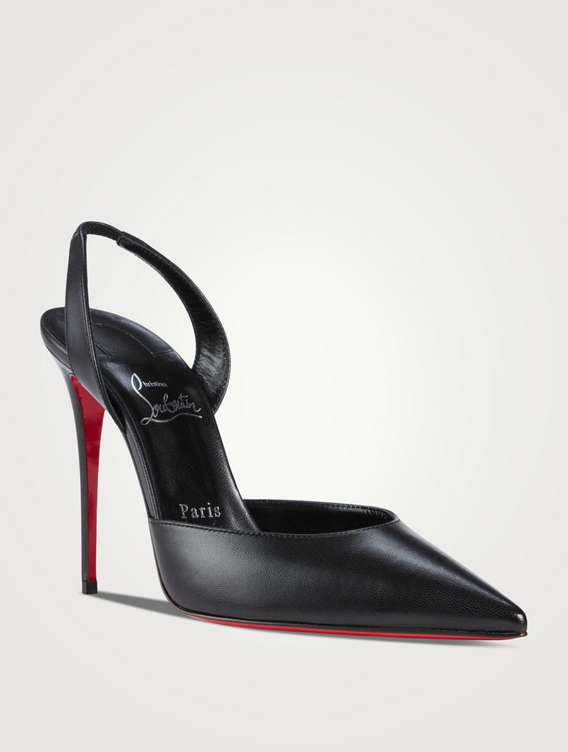 christian louboutin black slingback