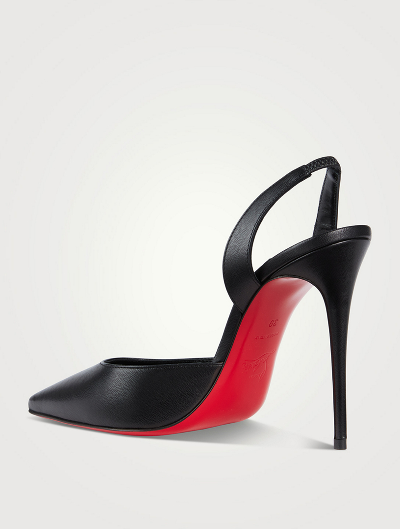 CHRISTIAN LOUBOUTIN Escarpins-sandales O Kate 100 en cuir Femmes Noir