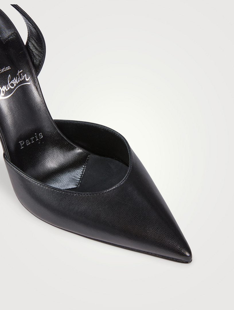 CHRISTIAN LOUBOUTIN Escarpins-sandales O Kate 100 en cuir Femmes Noir