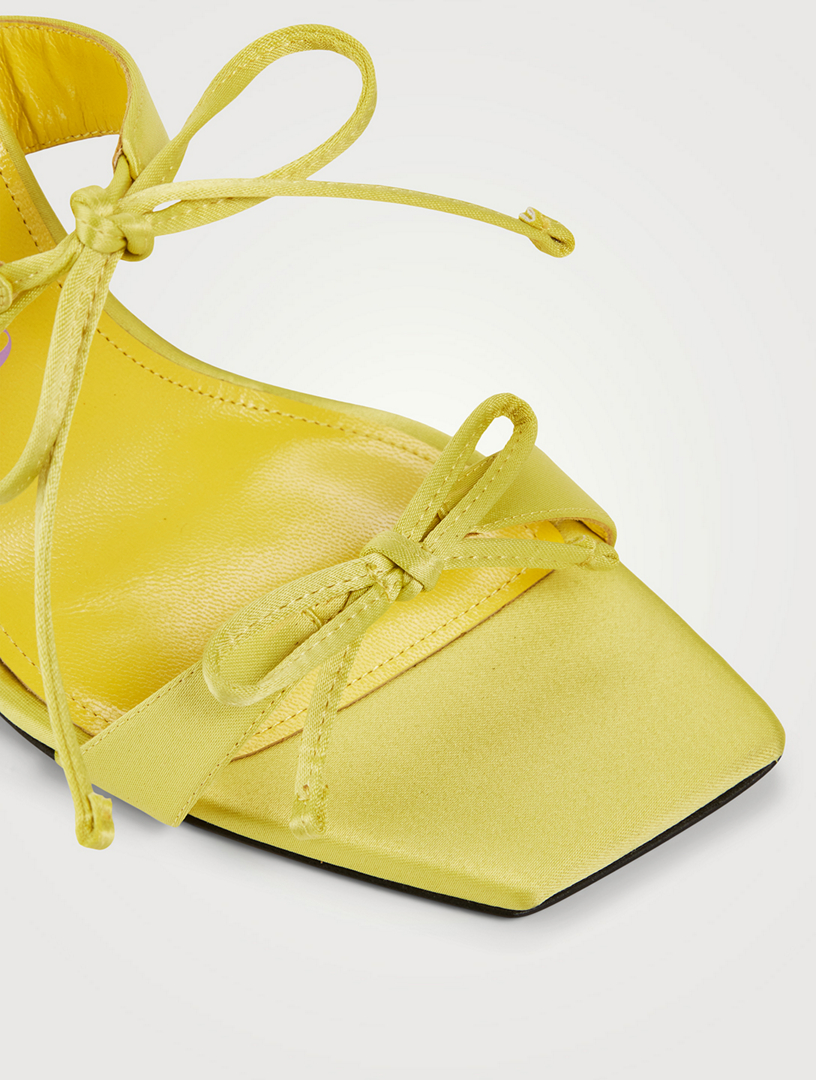 THE ATTICO Aria Satin Gladiator Sandals | Holt Renfrew Canada