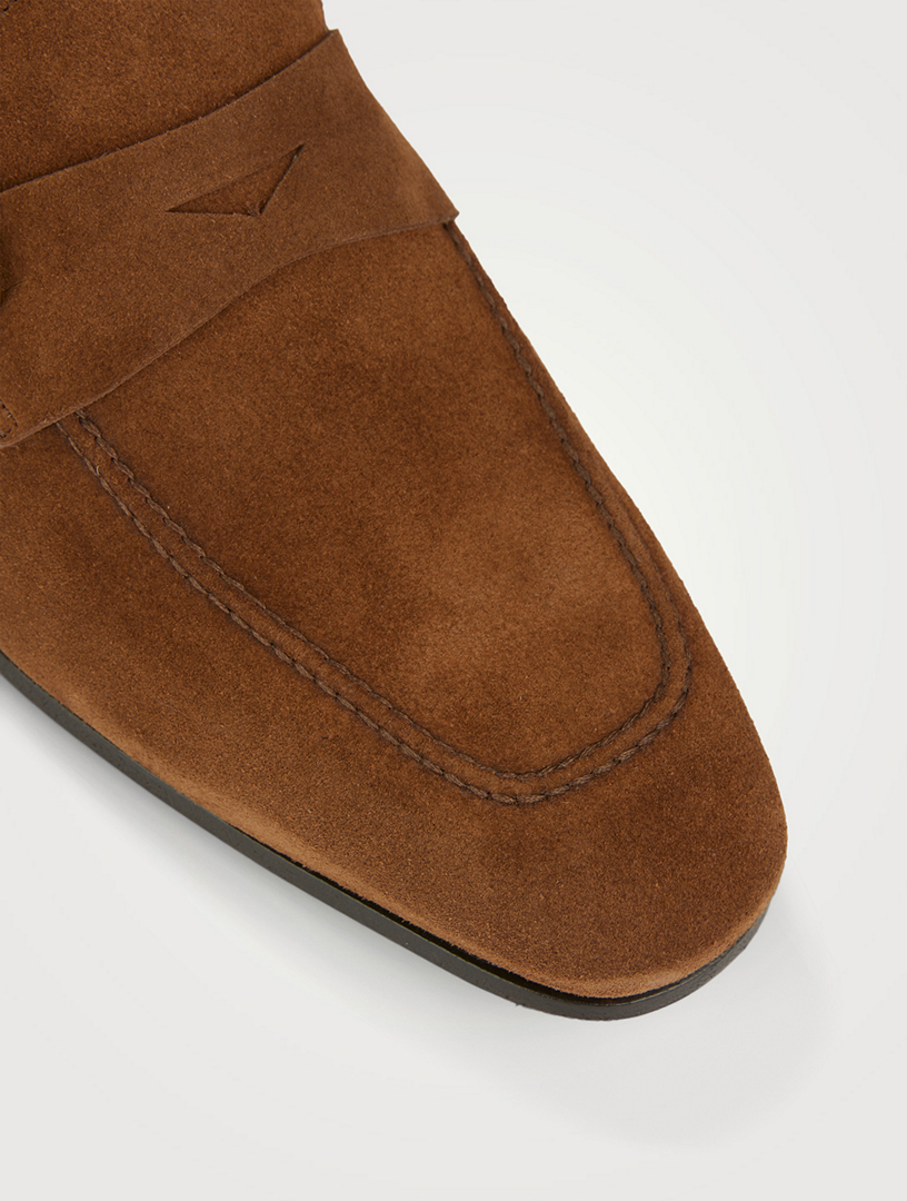 TOM FORD Dover Suede Loafers With Buckle | Holt Renfrew Canada