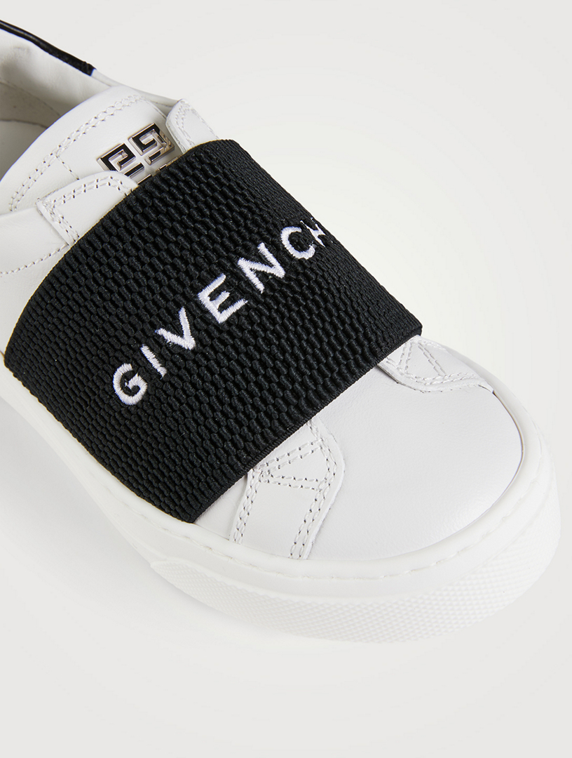 GIVENCHY Leather Sneakers With Logo Band | Holt Renfrew Canada