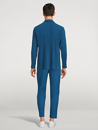 HOMME PLISSÉ ISSEY MIYAKE Tailored 2 Pleated Jacket Mens Blue