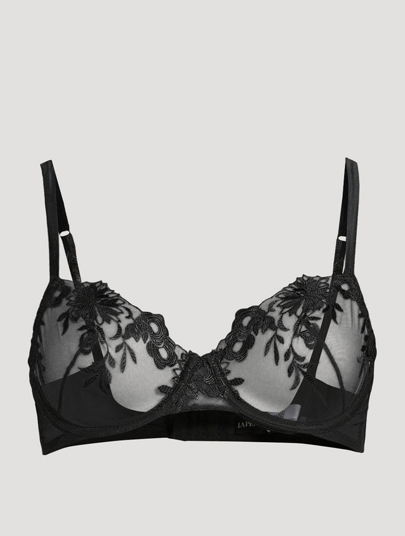 LA PERLA Zephyr LaceTrimmed Tulle Underwire Bra Holt Renfrew Canada