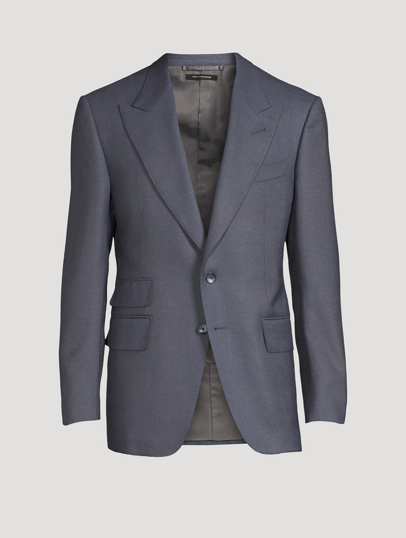 TOM FORD Mohair-Blend Formal Jacket Mens Grey
