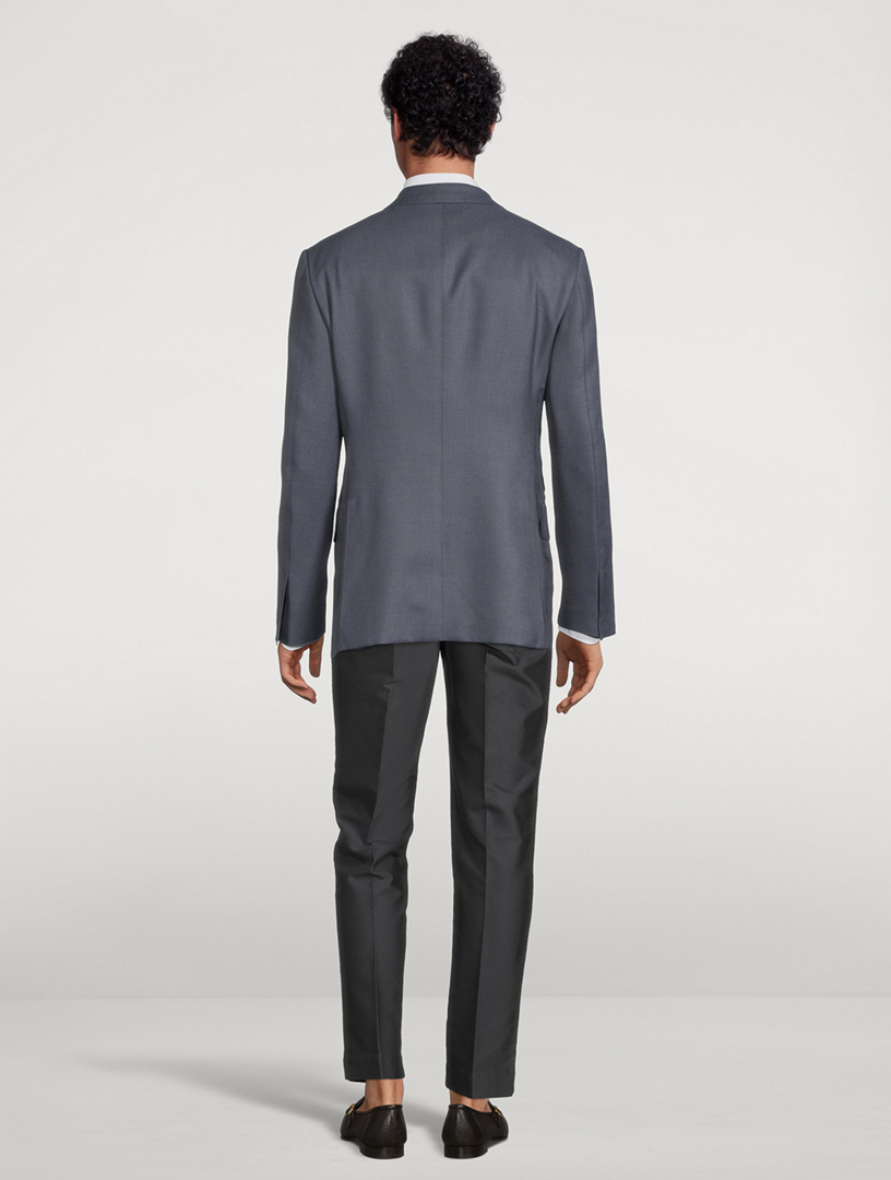 TOM FORD Mohair-Blend Formal Jacket Mens Grey