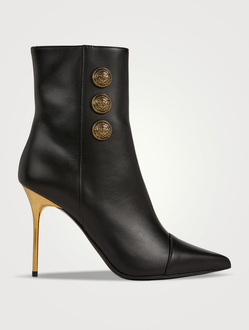 BALMAIN Roni Leather Ankle Boots Holt Renfrew Canada