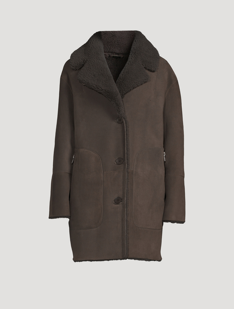 HISO Alice Reversible Shearling Coat Holt Renfrew Canada