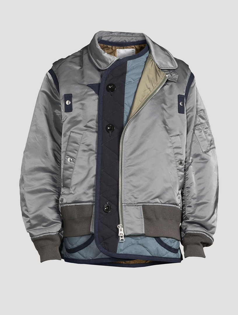 sacai 22AW Nylon Twill Mix Blouson | www.sugarbun.com