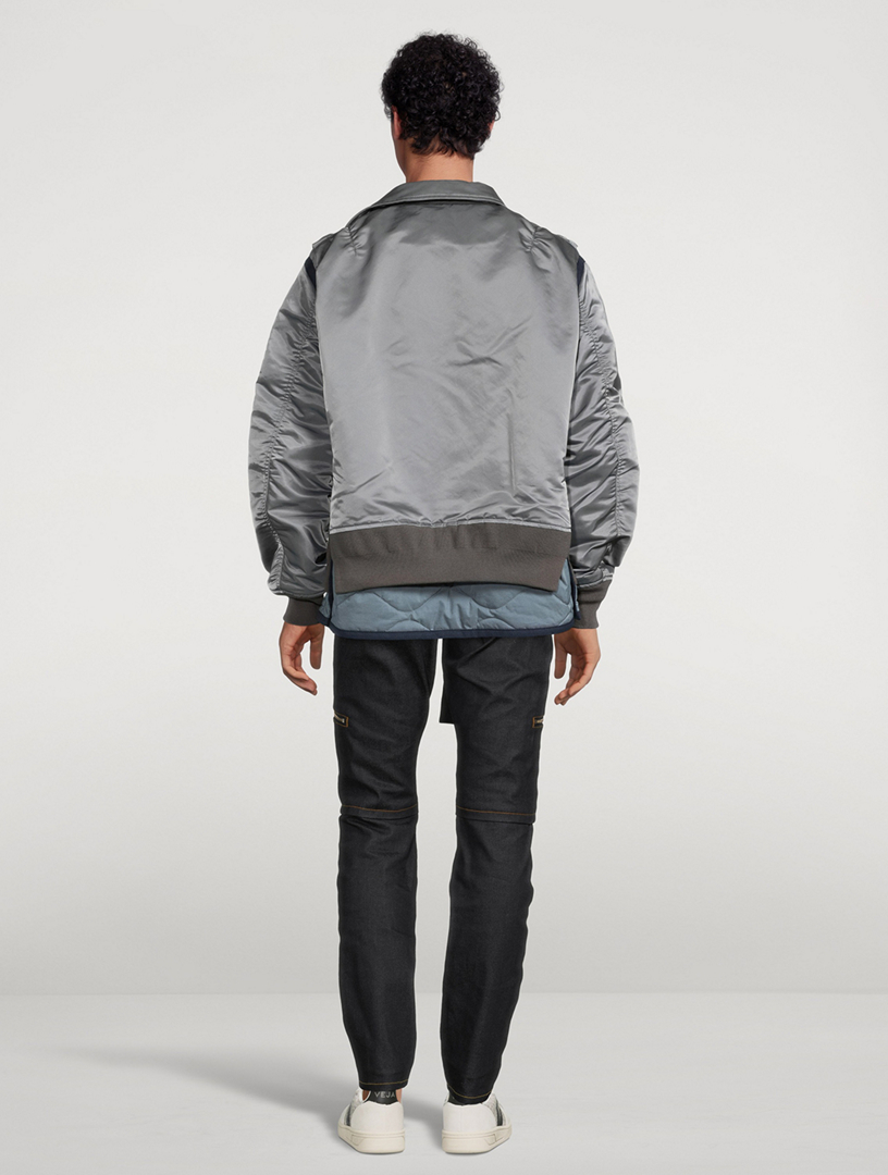 としたセレクトショップ sacai 22AW Nylon Twill Mix Blouson