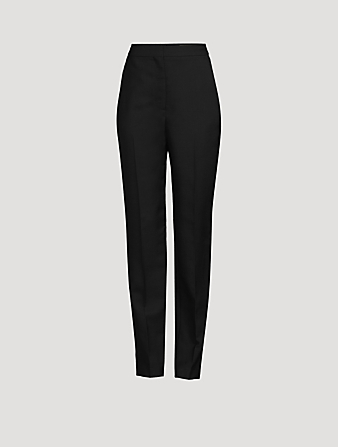 High-Waisted Cigarette Trousers