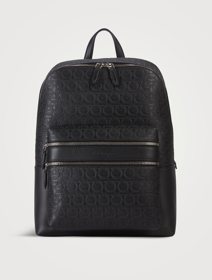 FERRAGAMO Gancini Embossed Leather Backpack | Holt Renfrew Canada