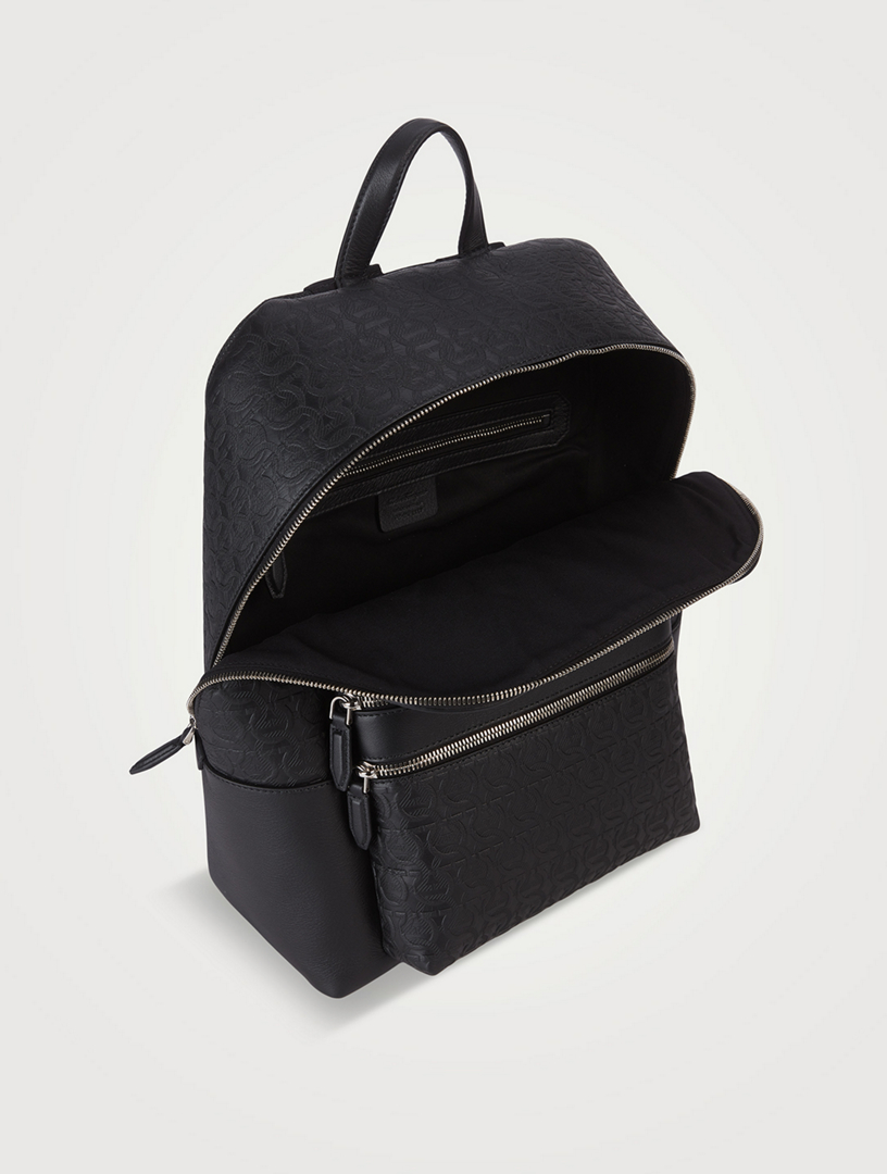 FERRAGAMO Gancini Embossed Leather Backpack Holt Renfrew Canada