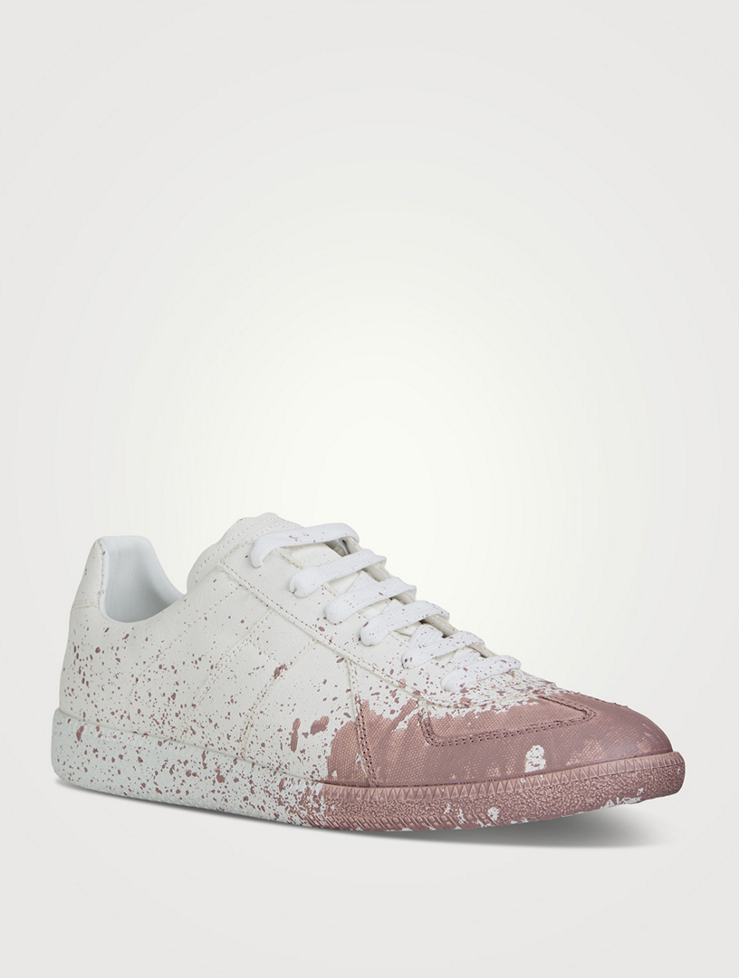 MAISON MARGIELA Replica Paint Splatter Leather Sneakers Holt Renfrew