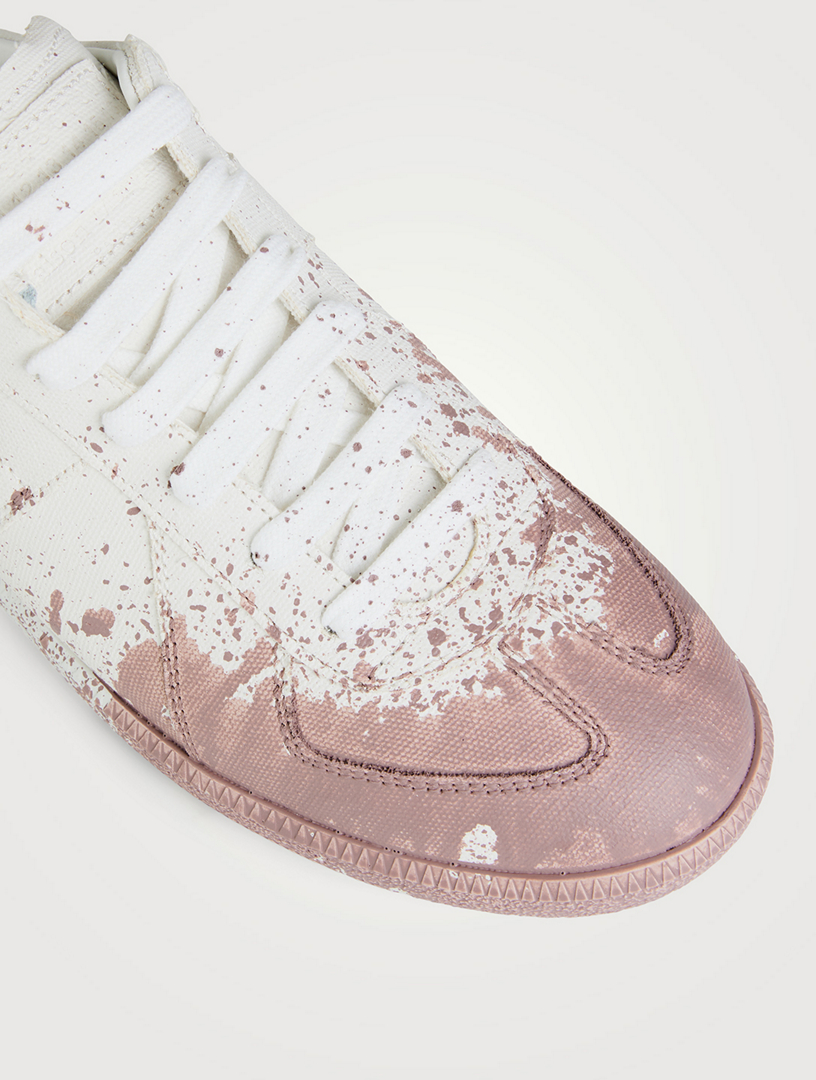 MAISON MARGIELA Replica Paint Splatter Leather Sneakers Holt Renfrew