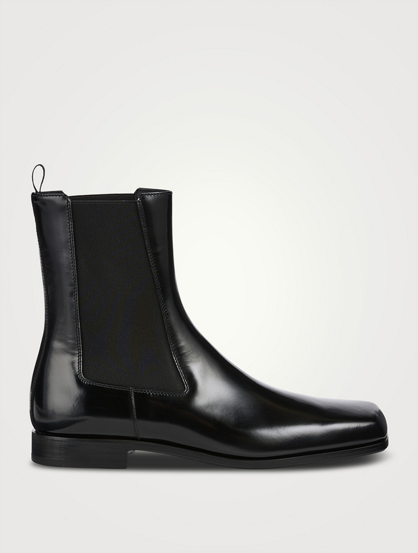 PRADA Brushed Leather Chelsea Boots | Holt Renfrew Canada