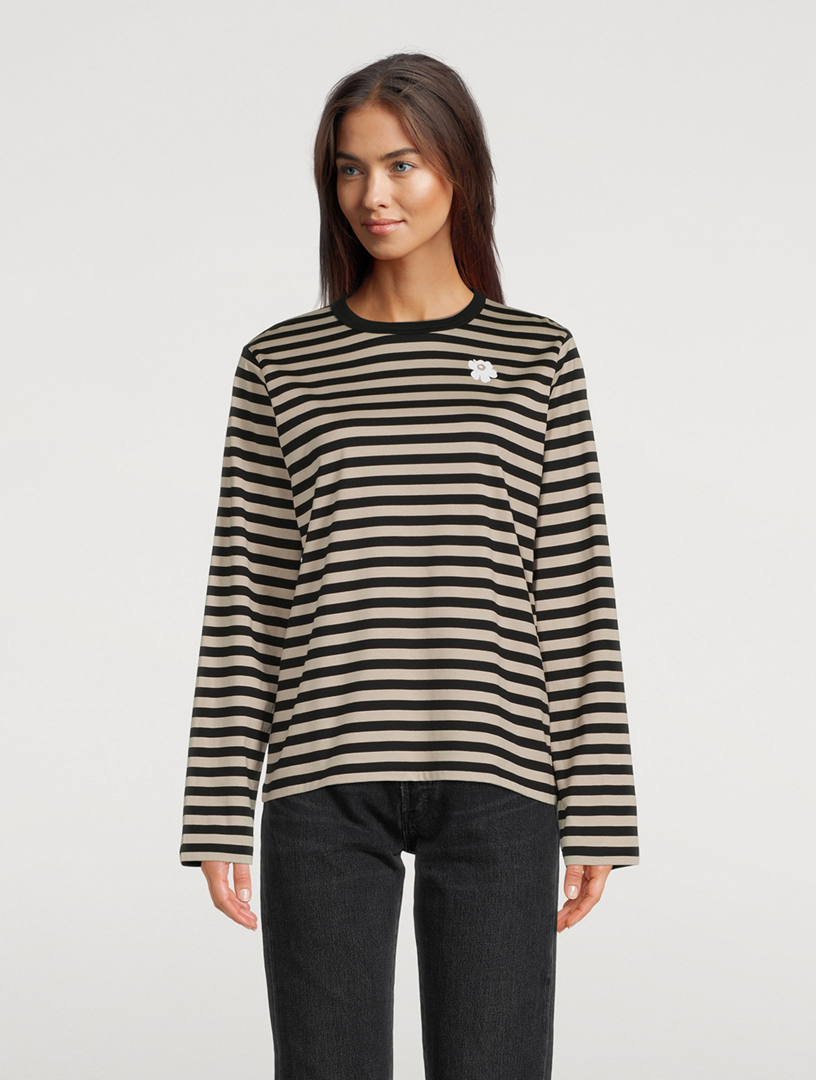 MARIMEKKO Tasaraita Relaxed Long-Sleeve T-Shirt In Stripe Print | Holt  Renfrew Canada