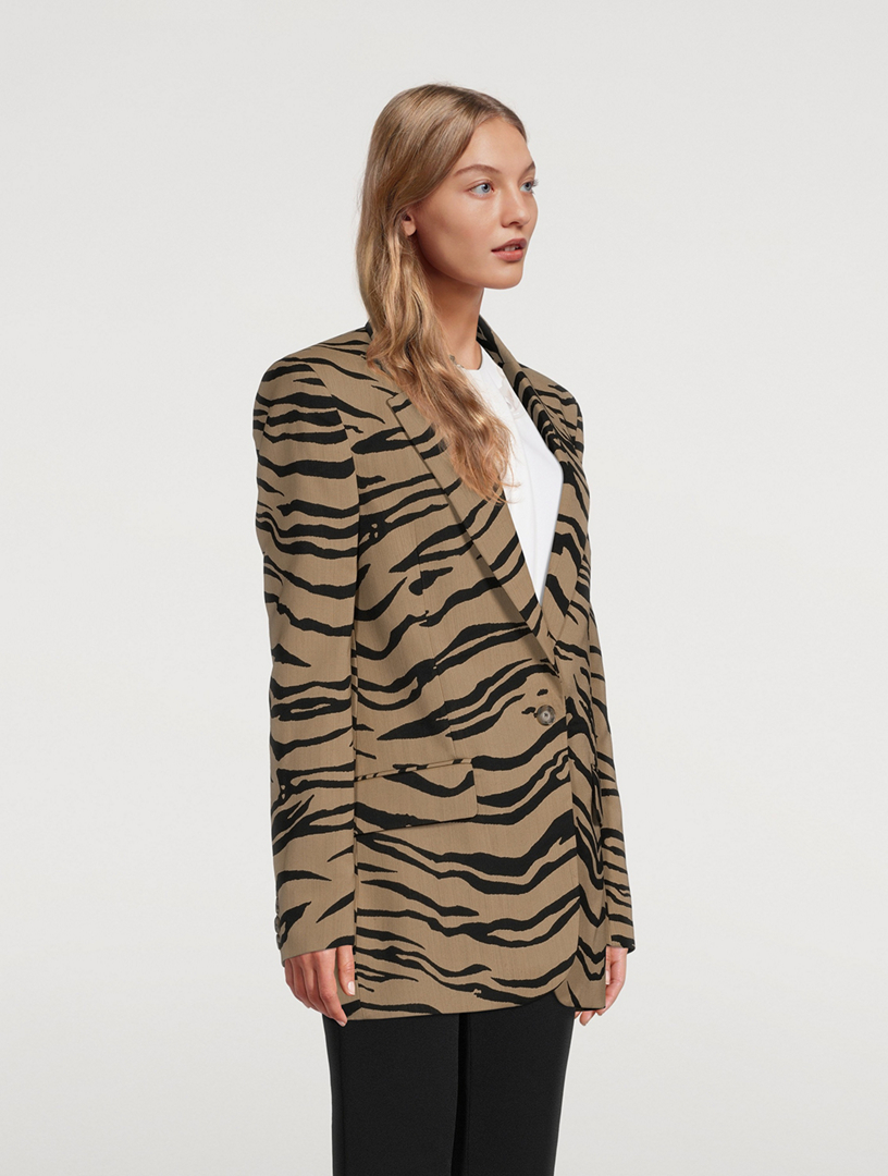 STELLA MCCARTNEY Tiger Stripe Jacquard Blazer | Holt Renfrew Canada