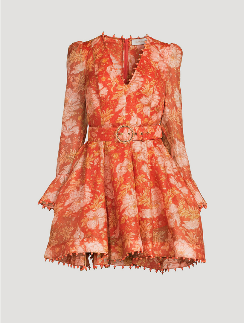 ZIMMERMANN Kaleidoscope Mini Dress In Floral Print Holt Renfrew Canada