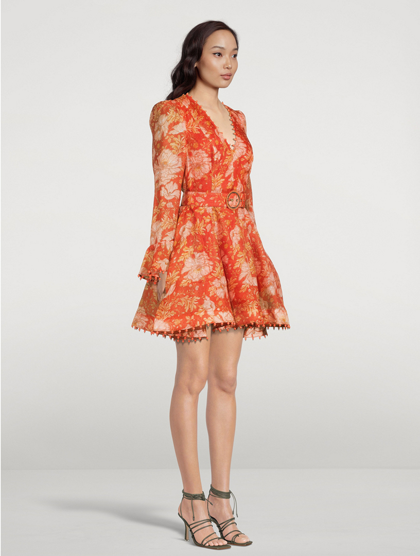 ZIMMERMANN Kaleidoscope Mini Dress In Floral Print Holt Renfrew Canada