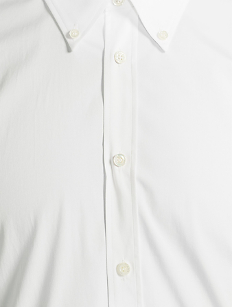ALEXANDER MCQUEEN Poplin Short-Sleeve Shirt Mens White