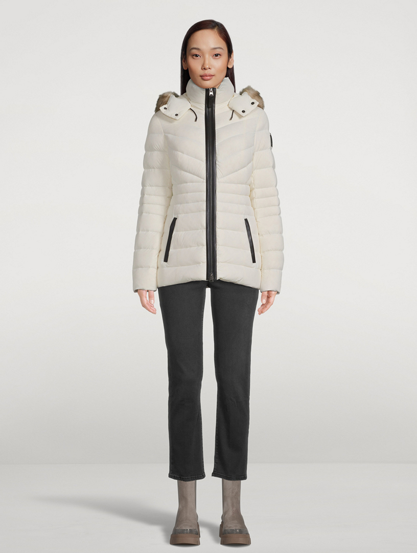 MACKAGE Manteau Patsy Agile 300 en duvet avec peau de mouton Femmes Blanc