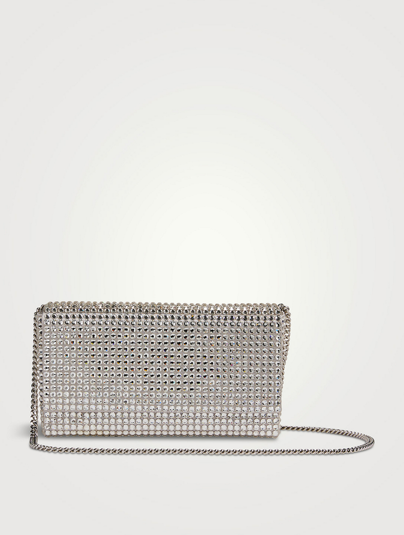Pochette Suramini Paloma satinée en cristal