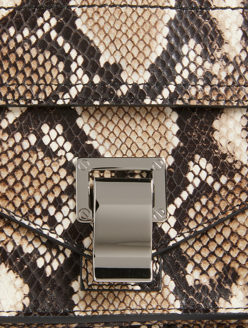 PROENZA SCHOULER Tiny PS1 Snakeskin-Embossed Leather Crossbody Bag