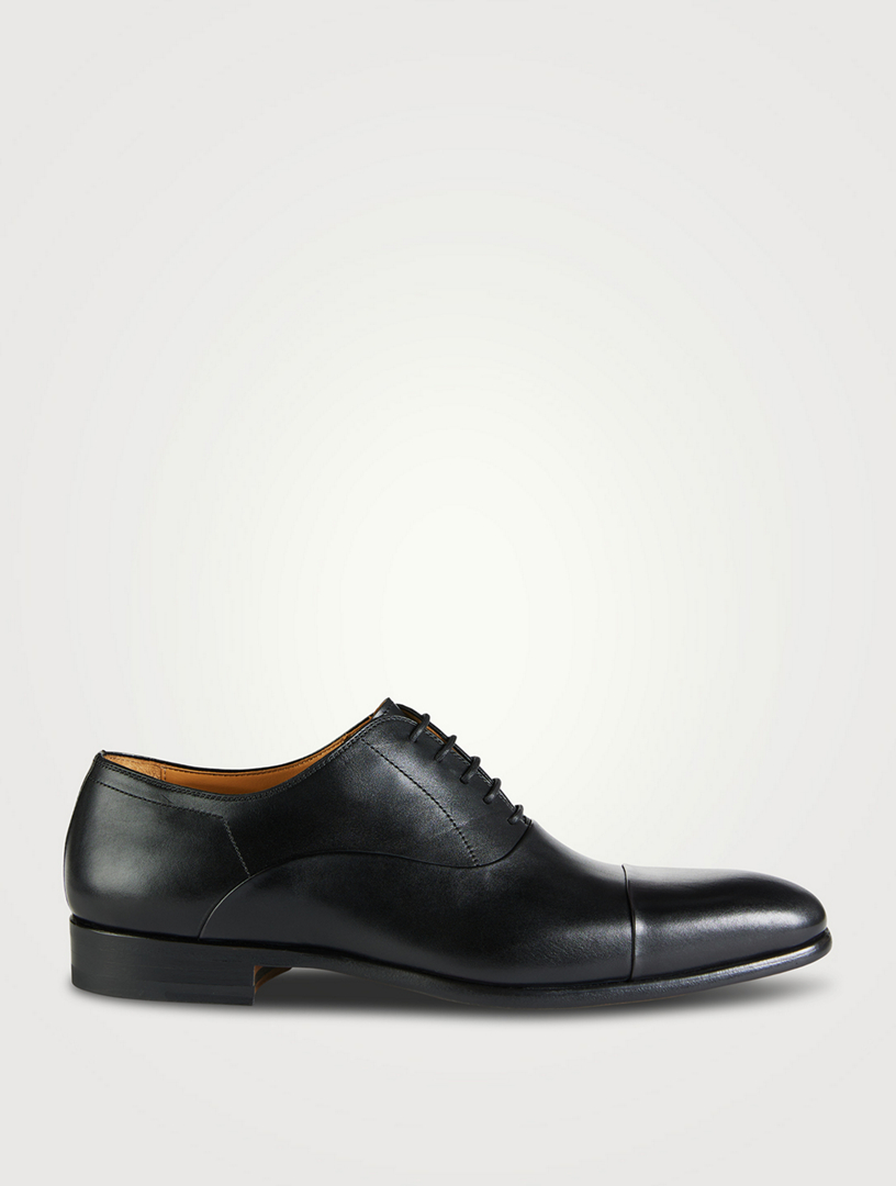 MAGNANNI Leather Oxford Shoes Men's Black