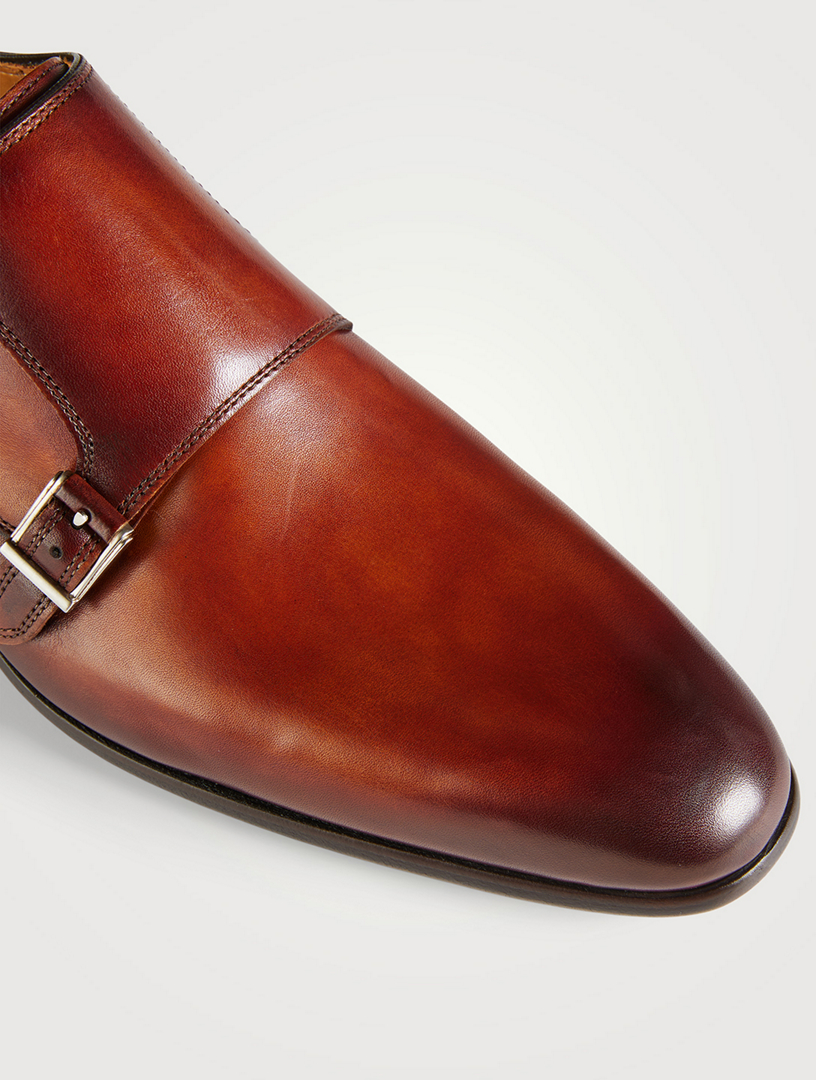 MAGNANNI Leather Double Monk-Strap Shoes | Holt Renfrew Canada