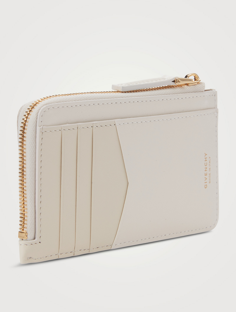 GIVENCHY G Cut 4G Coated Canvas And Leather Zip Card Holder | Holt Renfrew  Canada