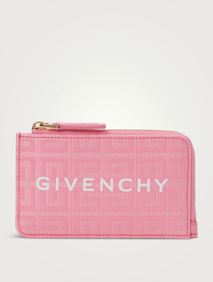 GIVENCHY G Cut 4G Coated Canvas And Leather Zip Card Holder | Holt Renfrew  Canada