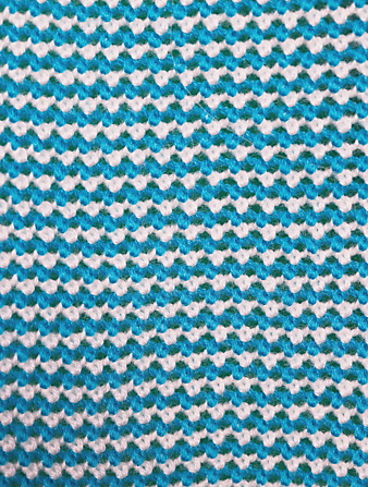 AKRIS PUNTO Merino Wool Crochet Cardigan  Blue