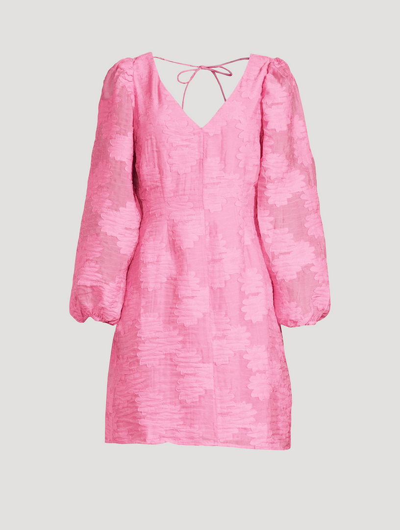 SAMSØE SAMSØE Anai Devoré Mini Dress Women's Pink