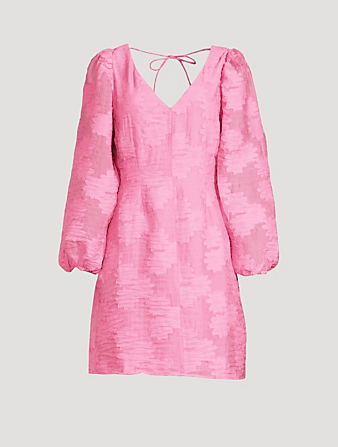 SAMSØE SAMSØE Anai Devoré Mini Dress Women's Pink