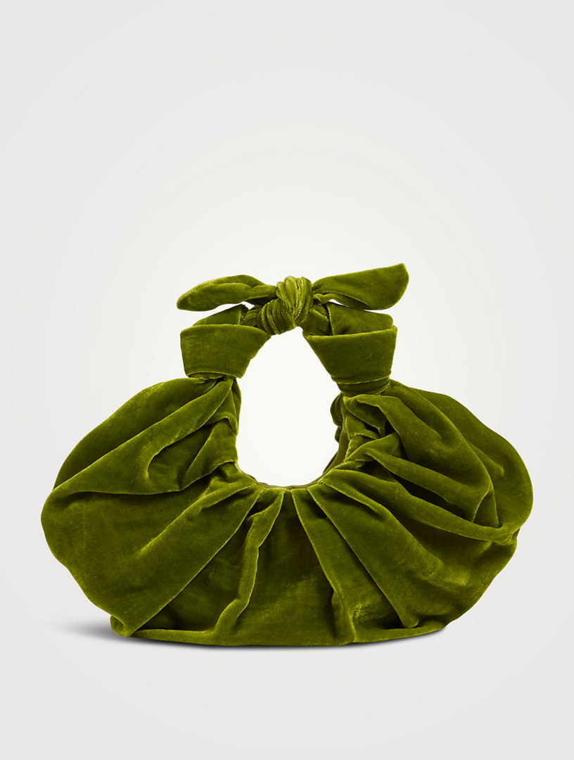 BRONZE AGE Kiku Velvet Croissant Bag Holt Renfrew Canada